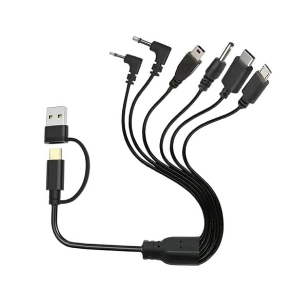 Universal Charges Cord Fast Charging Cable Small 23 Length cm Multiple Device Charging Solution for Multiple Devices