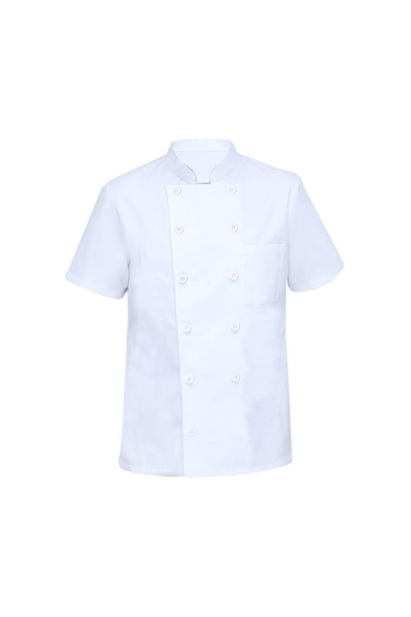 Universal Chef Clothes Cotton Uniform Lightweight for Cooking White M