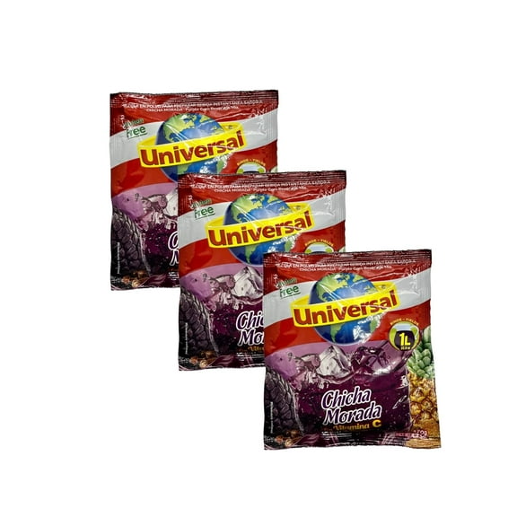 Universal Chicha Morada Purple Corn Beverage Mix - 4.2 Oz - 120 G (3-Pack)