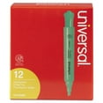 thumbnail image 1 of Universal Chisel Tip Fluorescent Green Ink Green Barrel Desk Highlighters (1 Dozen), 1 of 6