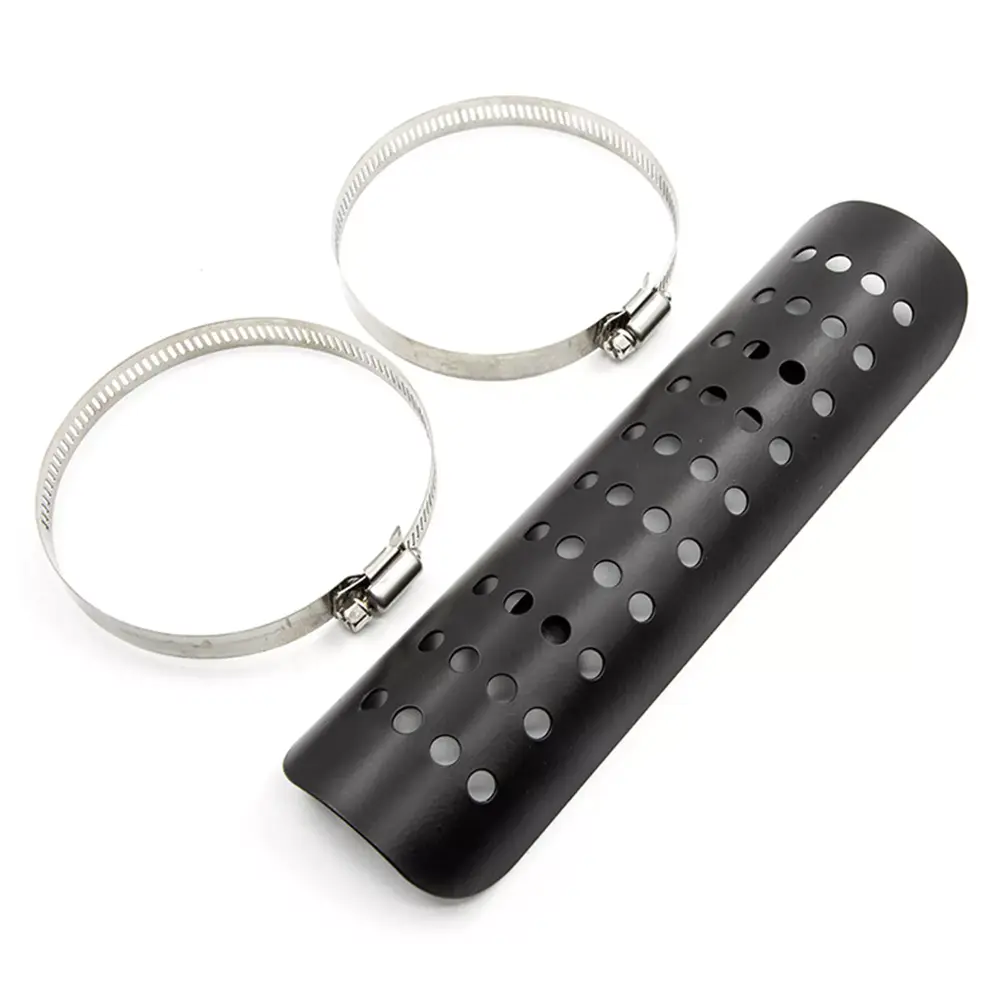 Exhaust Muffler Pipe Heat Shield Cover Heel Guard Motorcycle - Foto 6