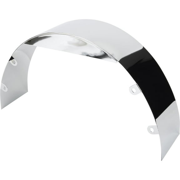 Universal Chrome Radiator Cooling Fan Shroud, 5-1/2 Wide