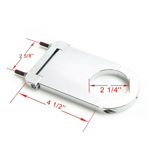 Universal Chrome Street Rod 2.25 Inch Alu Steering Column Bracket 4.5 Inch Drop