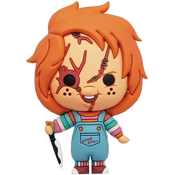 Universal Child's Play Chucky 3D Foam Magnet Chucky Child's Play Magnet, Cool Magnetic Foam Figures for Horror Fans and Collectors, Perfect Kids Magnets for Fridge, Locker, Office, and Whiteboard