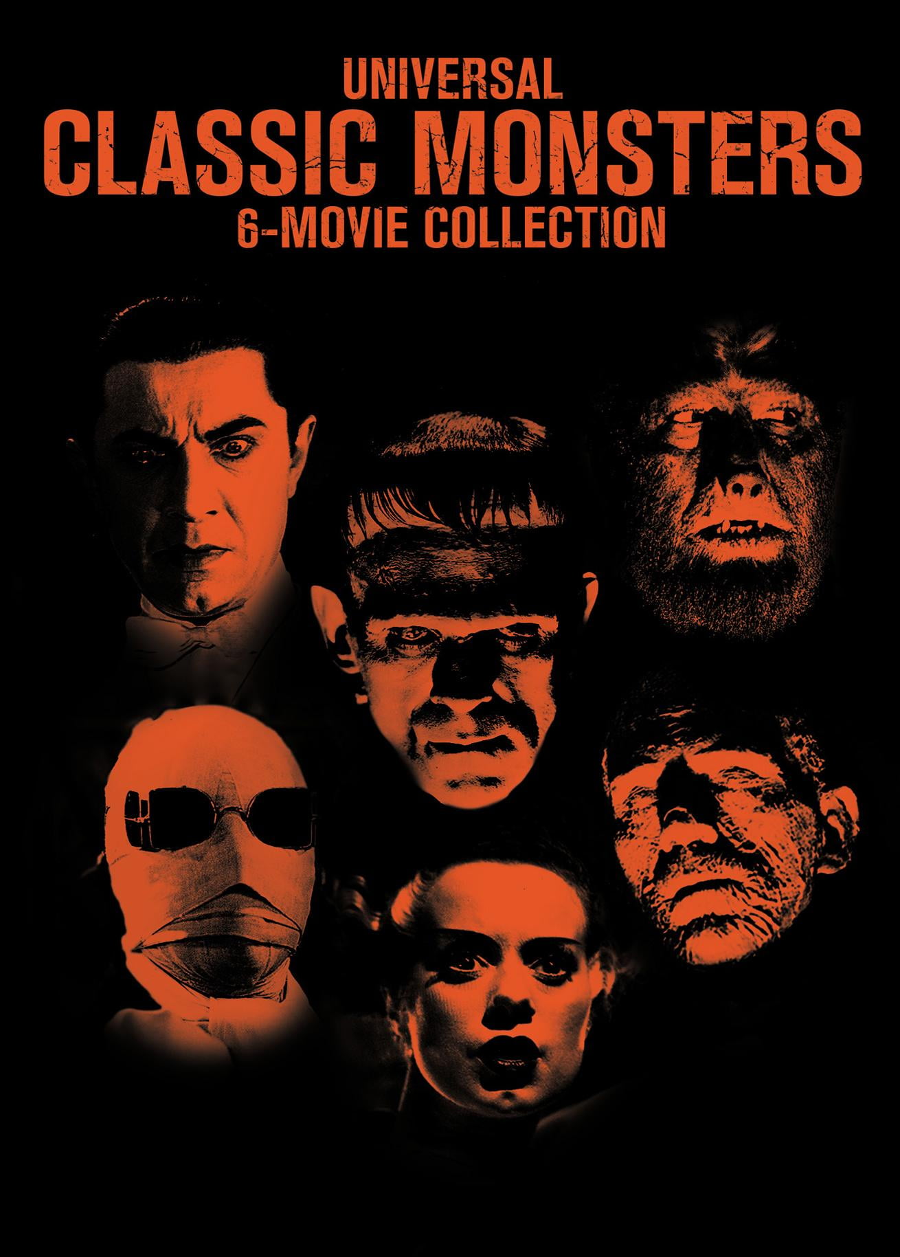 Universal Classic Monsters 6-Movie Collection (Frankenstein / Bride Of Frankenstein / Dracula '31 / Wolfman /Mummy / Creature From The Black Lagoon) (DVD)