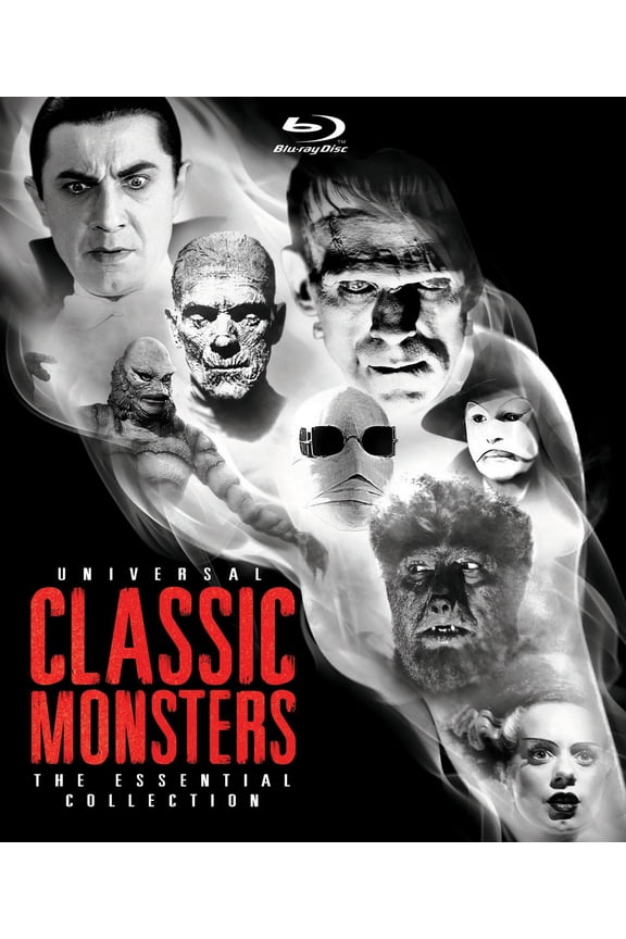 Universal Classic Monsters: The Essential Collection (Dracula/Frankenstein /Invisible Man/Bride of Frankenstein/The Mummy/Wolf Man/Phantom of the Opera/Creature From The Black Lagoon (Blu-ray)