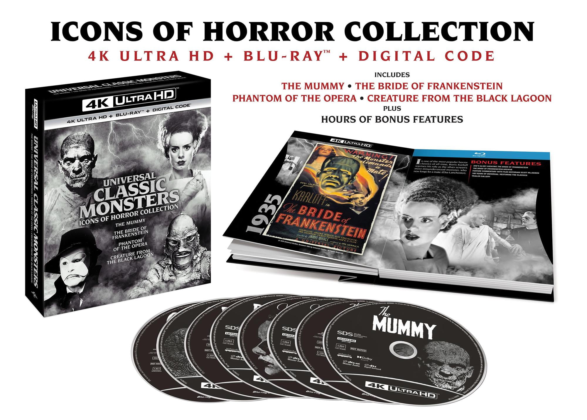 Universal Classic Monsters: Icons of Horror Collection - Vol. 2 (4K Ultra HD Boxset) [UHD