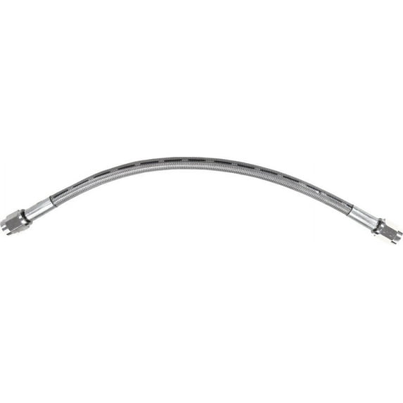 Universal Clear Coat Brake Hose with Chrome Ends - 9in.