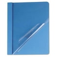 thumbnail image 1 of Universal  Clear Front Report Cover Tang Fasteners Letter Size Light Blue - 25/Box, 1 of 1