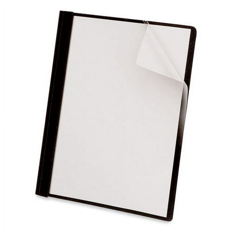 Clear Front Report Cover with Fasteners, Three-Prong Fastener, 0.5 Clear Front Report Cover with Fasteners, Three-Prong Fastener, 0.5