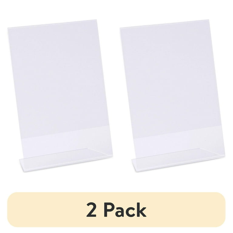 Clear L-Style Freestanding Frame, 5 x 7 Insert, 3/Pack Clear L-Style Freestanding Frame, 5 x 7 Insert, 3/Pack