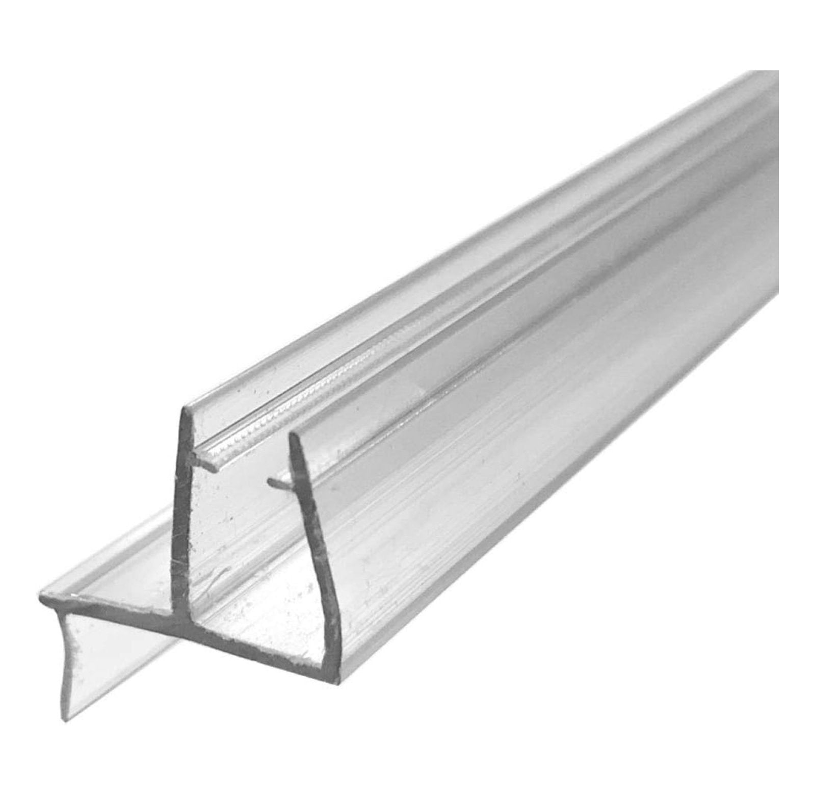 Universal Clear Shower Door Bottom Sweep with Drip Rail for 3/16" and 1 ...