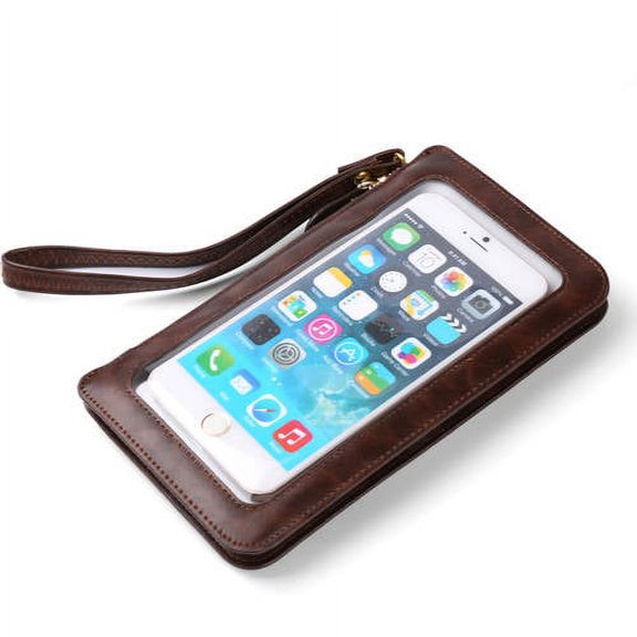 Universal Clear Touch Display Crossbody Pouch Purse