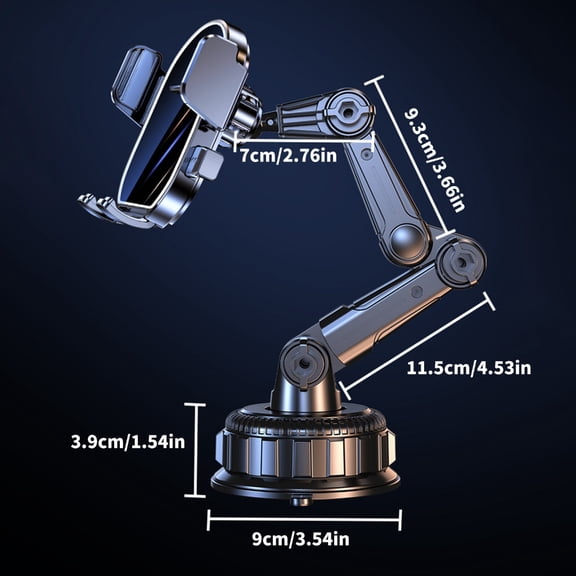 Universal Clip Car Phone Mount With 360 Rotation Cellphone Holder For 4-7.5inch Smartphones Mobile Decvice