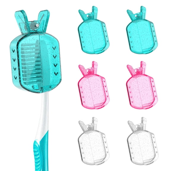 Universal Clip-On Toothbrush Cover Caps, Stylish Toothbrush Head Protectors, Dustproof Case for Travel & Daily Use
