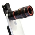 thumbnail image 1 of Universal Clip-on 8X Optical Zoom HD Monocular Telescope Camera Lens For Mobilephone Tablet, 1 of 8