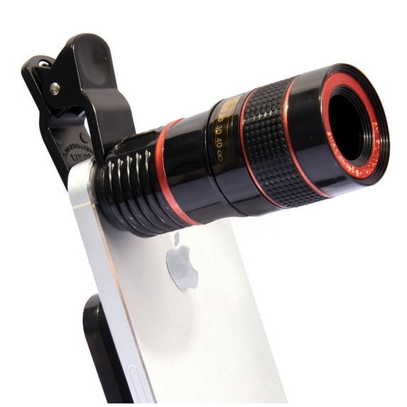 Universal Clip-on 8X Optical Zoom HD Monocular Telescope Camera Lens For Mobilephone Tablet