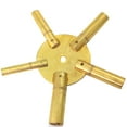 Universal Clock Key for Winding Clocks Brass 5 Sizes