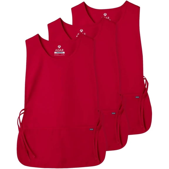 Universal Cobbler Apron 3 Pack Unisex Standard Size Red