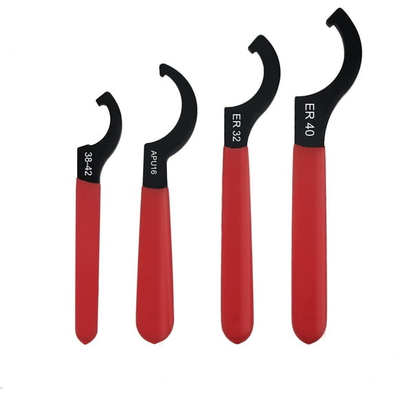 Universal Coilover Adjustment Spanner Wrench Kit, Shock Wrench with 4 Sizes, 38-42, APU16, ER32, ER40