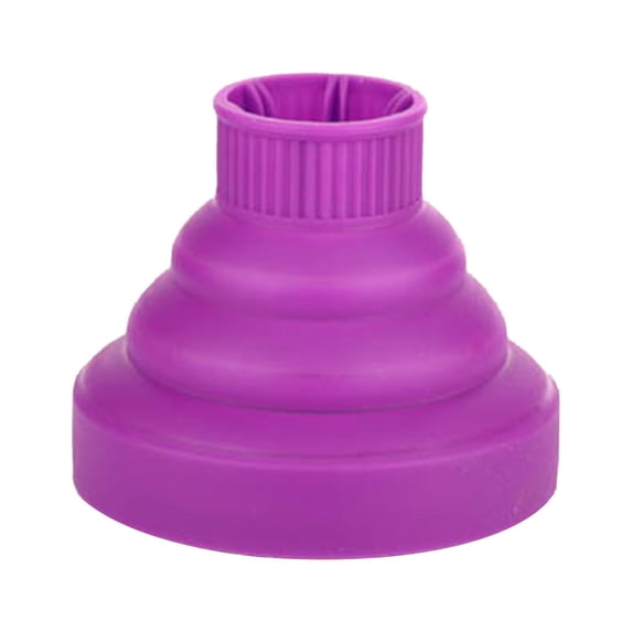 Universal Collapsible Hair Dryer Diffuser Attachment- Salon Grade tool,Lightweight Foldable Portable Travel Folding Design Fit Most of Blow Dryers,Purple