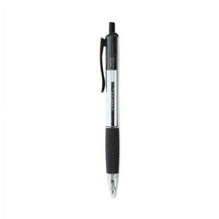 Comfort Grip Ballpoint Pen, Retractable, Medium 1 mm, Black Ink, Clear/Black Barrel, Dozen Comfort Grip Ballpoint Pen, Retractable, Medium 1 mm, Black Ink, Clear/Black Barrel, Dozen