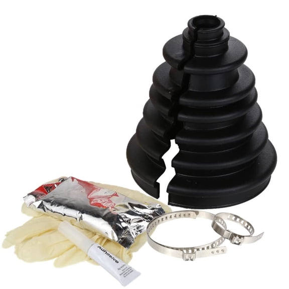 Universal Constant Velocity Joint Gaiter Boot Replacement Kit Black