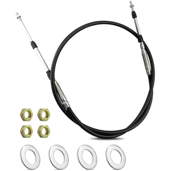 Universal Control Cable Fit for Products 5200 Series Universal Mount Control Cable PTO Valve Dump Truck Replace 5203BBU072, 72 Inch$$Garden &