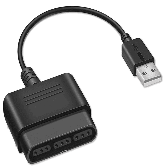 Universal Controller Adapter Converter, Compatible with PS2 to PS3/PC, Allows PS2 Controllers to Work on PS3 or PC