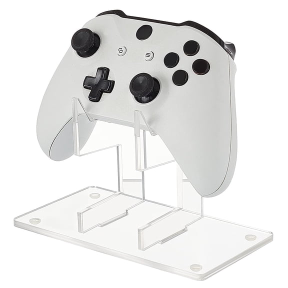Universal Controller Holder Transparent Acrylic Game Controller Display Stand Detachable Gamepad Desktop Stand for Display and Organization Monolayer for DIY Clear