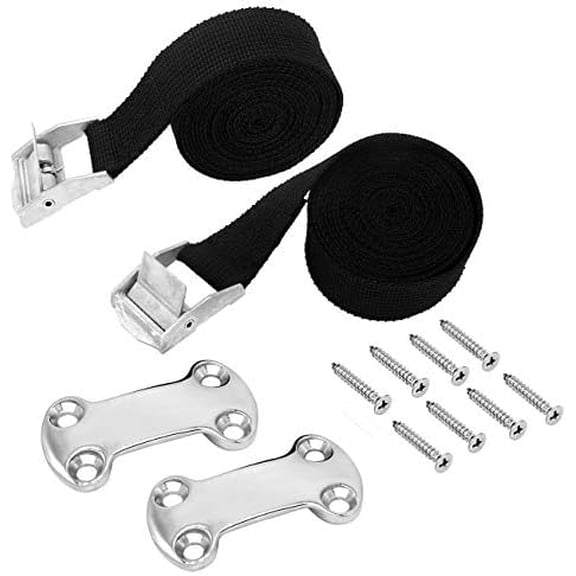 Universal Cooler Tie-Down Strap Kit, Tie Down Kit Cooler Straps, Cam Buckle Lashing Strap Compatible with YETI Coolers, RTIC Coolers$$Sport & Recreation Other