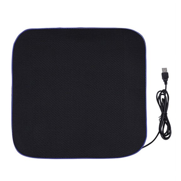 Universal Cooling Car Air Ventilated Fan Cushion Car Pad Ventilation Cushion USB Car Summer Cushion Black