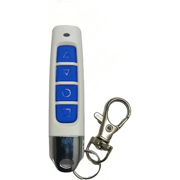 Universal Copy Remote Control Smart Home 4 Buttons Cloning Wireless Key Fob 433mhz for Car Garage Door Gate Skylight Arrow (Red-Black) (Arrow White-Blue)