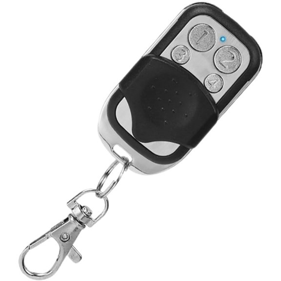 Universal Copy Remote Key Smart Home Remote Control Key Fob, 4 Buttons Cloning Wireless Remote Control Key Fob 433mhz for Car Garage Door Gate Skylight