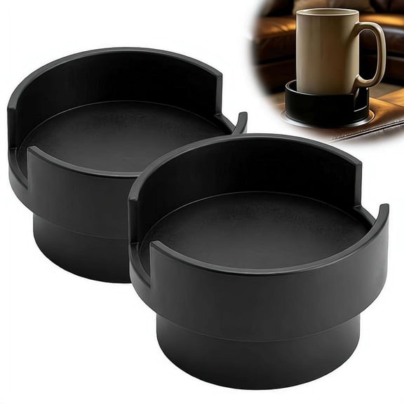 Universal Couch Cup Holder Adapter Insert,3.15or 3.5" Expandable Sofa Cup Holder for Mugs, Tumblers, Bottles,Anti-Slip & Spill Free Drink Storage