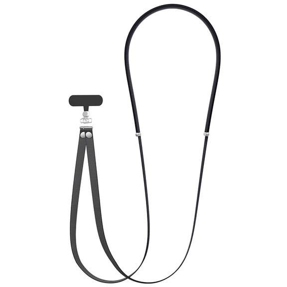 Universal Crossbody Phone Strap, Adjustable Length, Double Lanyard Holder with Adapter for Case - Compatible with iPhone