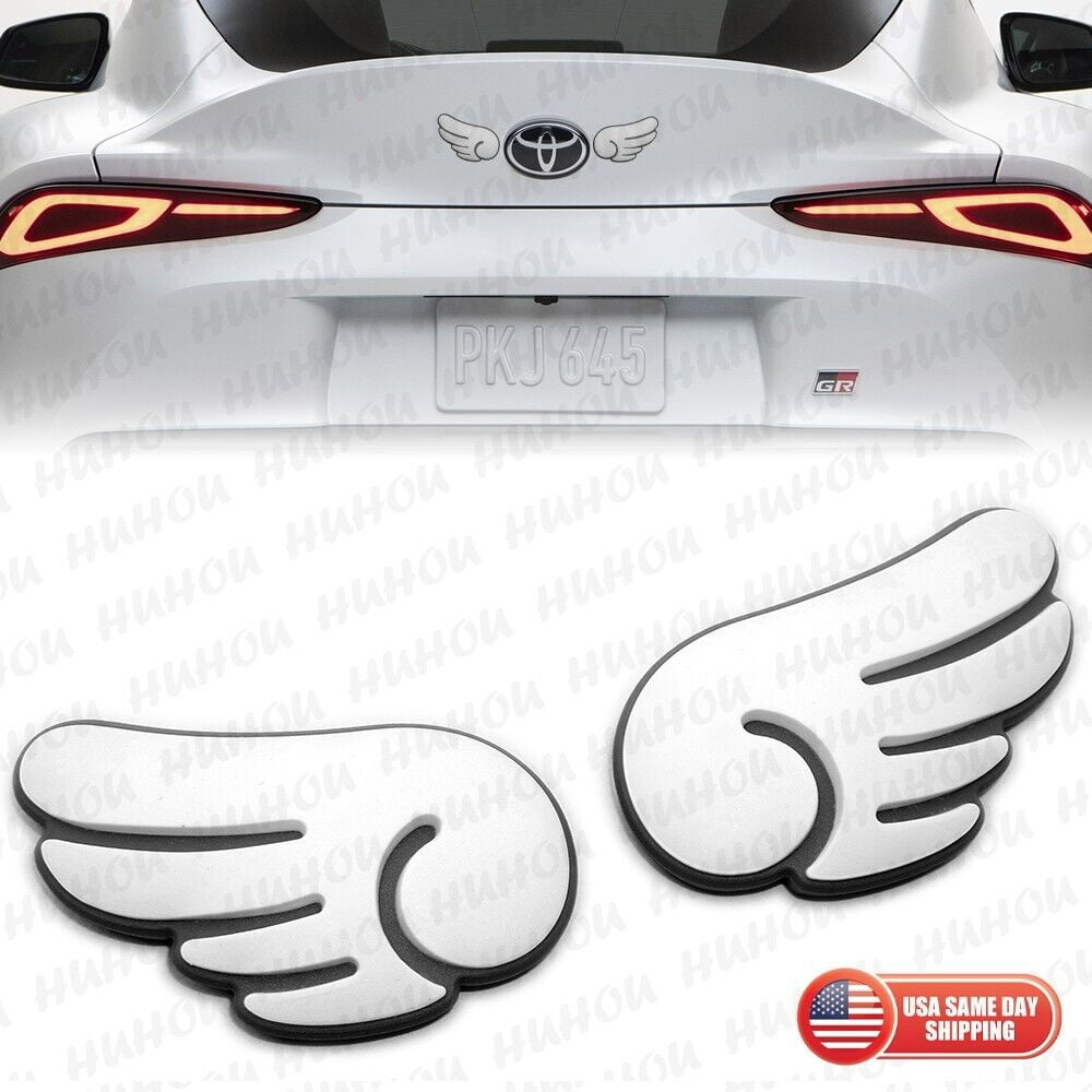 Wing Van Sticker Universal Cute Car Body Trunk Lid Wing Badge 3D Sticker Emblem Decorate ...