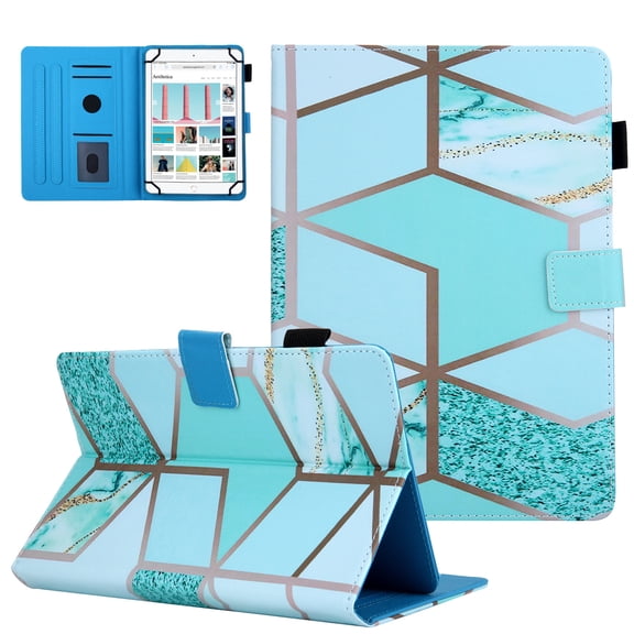 Universal Cute Case for iPad Mini 7.9" /iPad Mini 8.3" /Onn. 8" Tablet /Samsung Galaxy Tab A E 8.0" /Tab A 8.4" /Lenovo Tab M8 8" Tablet/ Gateway 8" Tablet/ VANKYO MatrixPad S8 8 Inch (Green Marble)