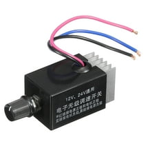 Universal DC Motor Speed Controller, DC 12v 24v Motor Rheostat for Electric Fan Speed Control Switches