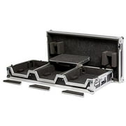 Universal DJ Coffin Case for Two Standard CD Players Plus 12 in. Mixer with Sliding Laptop Shelf