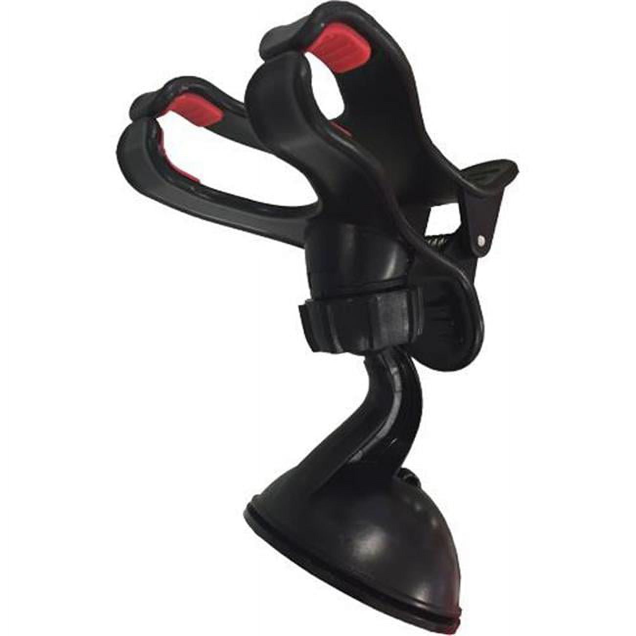 Universal Dashboard Windshield Car Mount with Clip Holder, Black