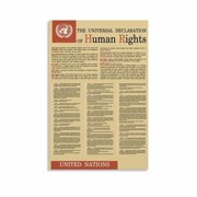 Universal Declaration of Human Rights Poster 1 Canvas Painting Posters And Prints Wall Art Pictures for Living Room Bedroom Decor poster