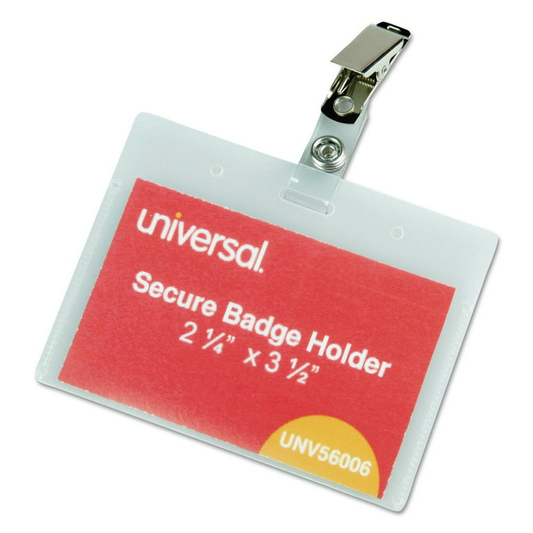 https://i5.walmartimages.com/seo/Universal-Deluxe-Clear-Badge-Holders-w-Garment-Safe-Clips-2-25-x-3-5-White-Insert-50-BX-56006_d9d7e4f2-0edd-4dc7-90cc-69c31bfc2a0a.a15447a79942e3bc6e555fdbc866fc3f.jpeg?odnHeight=768&odnWidth=768&odnBg=FFFFFF