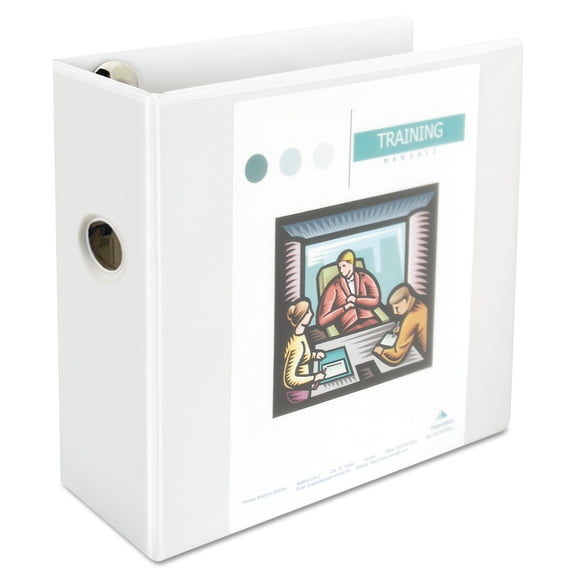 Universal Deluxe Easy-to-Open Binder, 5" Capacity, 11x8.5 (3) D-Ring, White