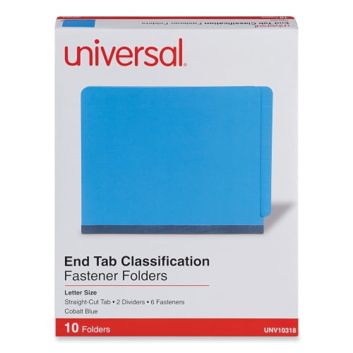 Deluxe Six-Section Pressboard End Tab Classification Folders, 2 Dividers, 6 Fasteners, Letter Size, Green, 10/Box Deluxe Six-Section Pressboard End Tab Classification Folders, 2 Dividers, 6 Fasteners, Letter Size, Green, 10/Box