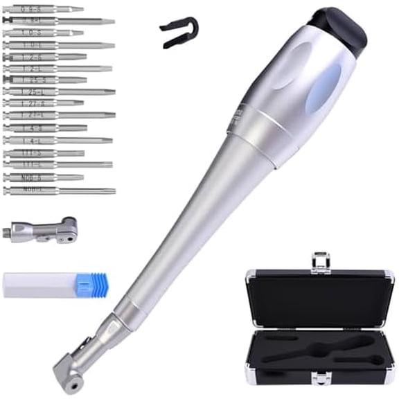 Universal Dental Hex Driver Screw Screwdriver with 16 Bits, 7 Torque Settings, Dual Head Design for Dental Clinic with Metal Storage Box$$Tools & Hardware Other