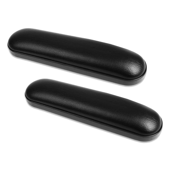 Rehabilitation Advantage 2 Pack Premium Padded Universal Desk Length Wheelchair Arm Pad Replacement. Compatible with All Brands. Smooth Soft Texture. Color, Classic Black. Two Arm Pads in Package.