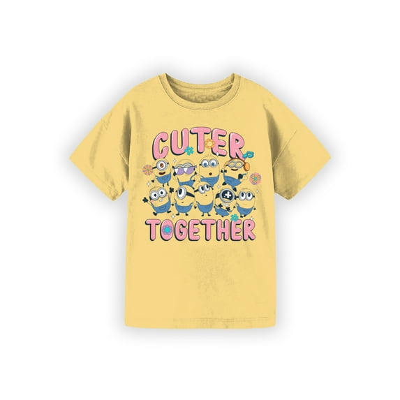 Universal Despicable Me Minions Girls Short Sleeve Graphic T-Shirt, Sizes 4-16