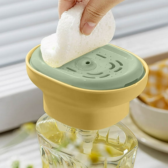 Universal Detergent Dispenser Pump with Smart Rinse System for Kitchen Dish Soap and Laundry Liquid Soap Containers
