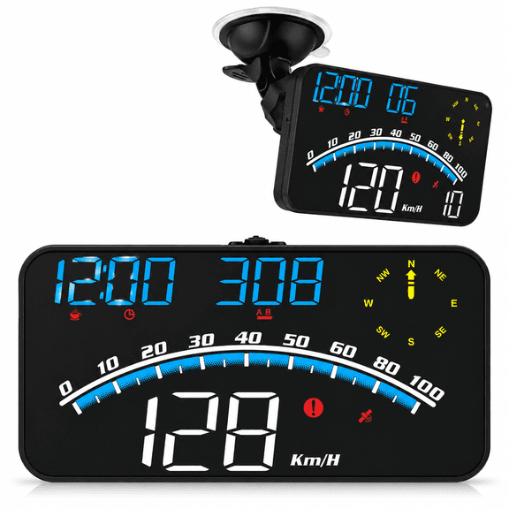 Universal Digital Speedometer GPS Car HUD Head Up Display MPH Overspeed Alarm US